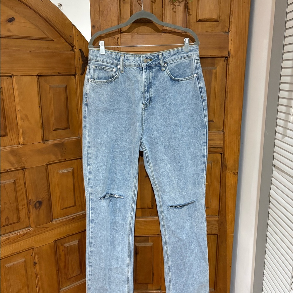Light Blue Distressed Jeans